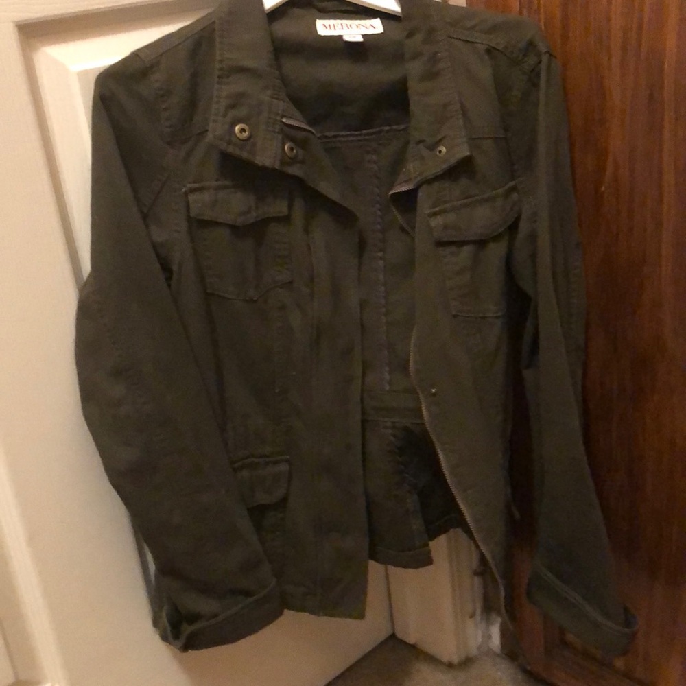 Green Utility Jacket- Perfect for Spring or Fall.